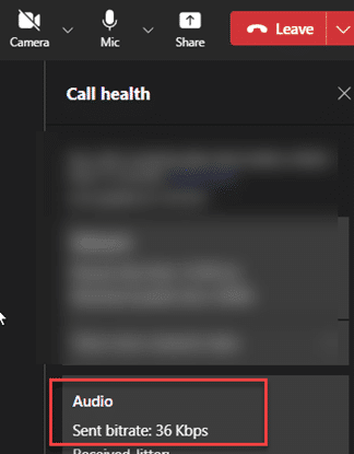 Call Health - audio bitrate