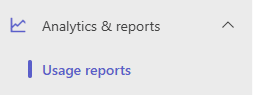 Screenshot3: Snapshot of the Analytics & reports menu